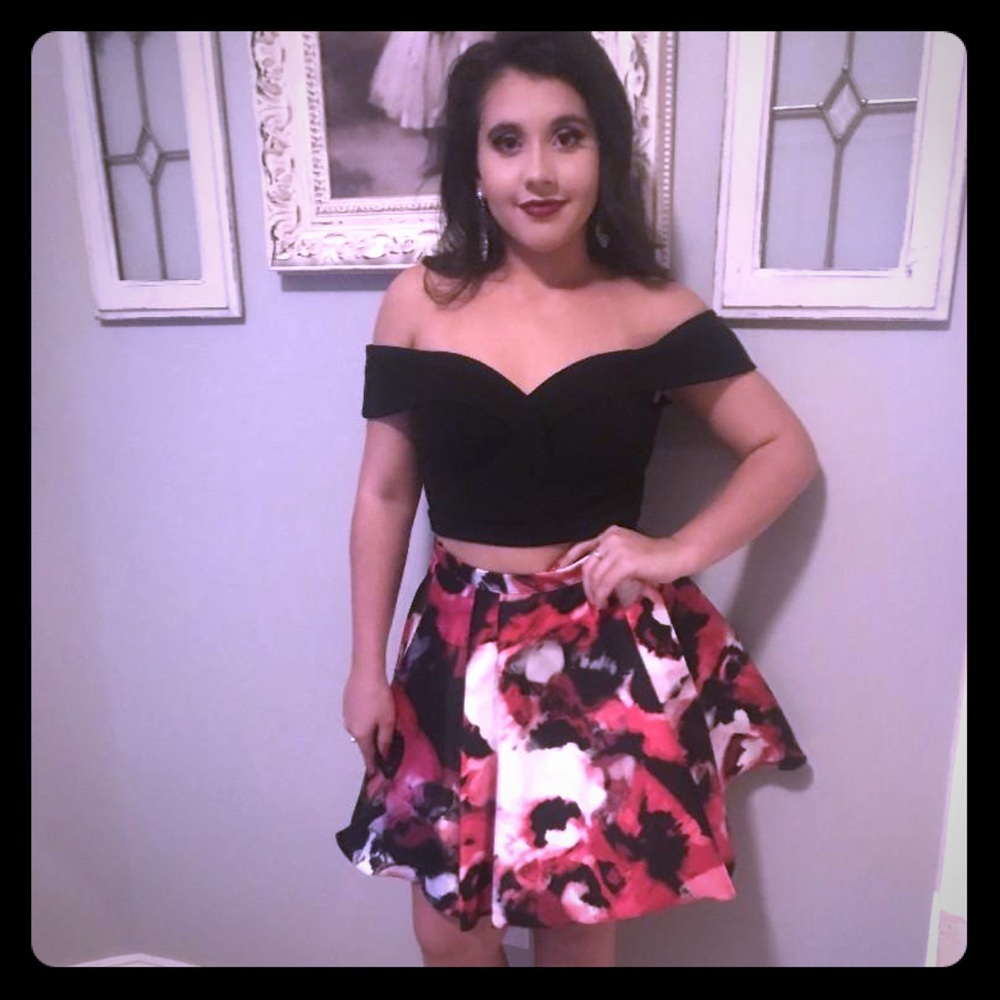 homecoming 2 piece dress